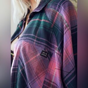 Urban Outfitters Women’s BDG Brendan Purple Flannel Shirt